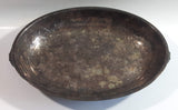 Vintage Silver Plate Vegetable Serving Dish with Ornate Handles