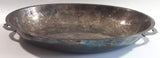 Vintage Silver Plate Vegetable Serving Dish with Ornate Handles
