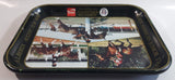 Vintage 1980 Coca-Cola Limited Edition Alberta 75th Anniversary 75th Normandeau Cup Red Deer, Alberta Green Metal Beverage Tray