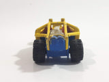 2010 Hot Wheels Jungle Rally Roll Cage Yellow and Blue Die Cast Toy Car Vehicle