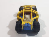 2010 Hot Wheels Jungle Rally Roll Cage Yellow and Blue Die Cast Toy Car Vehicle