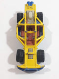 2010 Hot Wheels Jungle Rally Roll Cage Yellow and Blue Die Cast Toy Car Vehicle