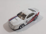 2001 Hot Wheels Company Cars '99 Mustang White Die Cast Toy Car Vehicle