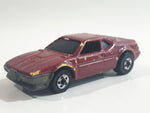 1989 Hot Wheels Color Racers II Wind Splitter Dark Red Burgundy Die Cast Toy Car Vehicle