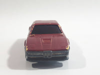 1989 Hot Wheels Color Racers II Wind Splitter Dark Red Burgundy Die Cast Toy Car Vehicle