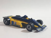 1989 Hot Wheels Thunderstreak Formula Fever Yellow and Blue Die Cast Toy Race Car Vehicle