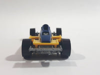 1989 Hot Wheels Thunderstreak Formula Fever Yellow and Blue Die Cast Toy Race Car Vehicle