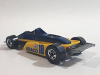 1989 Hot Wheels Thunderstreak Formula Fever Yellow and Blue Die Cast Toy Race Car Vehicle