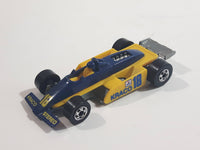 1989 Hot Wheels Thunderstreak Formula Fever Yellow and Blue Die Cast Toy Race Car Vehicle