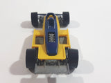 1989 Hot Wheels Thunderstreak Formula Fever Yellow and Blue Die Cast Toy Race Car Vehicle