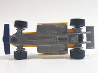 1989 Hot Wheels Thunderstreak Formula Fever Yellow and Blue Die Cast Toy Race Car Vehicle