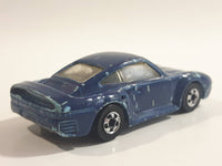 1988 Hot Wheels Auto Magic II Porsche 959 Blue Teal Die Cast Toy Race Car Vehicle