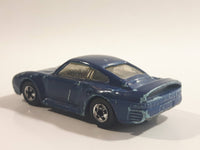 1988 Hot Wheels Auto Magic II Porsche 959 Blue Teal Die Cast Toy Race Car Vehicle