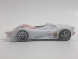 2008 Hot Wheels Speed Racer Movie Mach 6 White Plastic Die Cast Toy Car Vehicle OH5