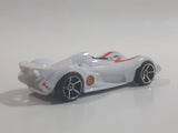 2008 Hot Wheels Speed Racer Movie Mach 6 White Plastic Die Cast Toy Car Vehicle OH5