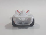 2008 Hot Wheels Speed Racer Movie Mach 6 White Plastic Die Cast Toy Car Vehicle OH5