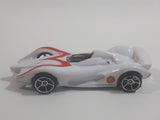 2008 Hot Wheels Speed Racer Movie Mach 6 White Plastic Die Cast Toy Car Vehicle OH5