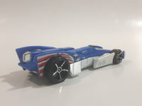 2009 Hot Wheels Track Stars RD-10 Blue Die Cast Toy Car Vehicle