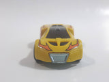 2009 Hot Wheels Track Stars Ultra Rage Yellow Plastic Body Die Cast Toy Car Vehicle