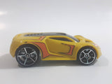 2009 Hot Wheels Track Stars Ultra Rage Yellow Plastic Body Die Cast Toy Car Vehicle