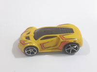 2009 Hot Wheels Track Stars Ultra Rage Yellow Plastic Body Die Cast Toy Car Vehicle