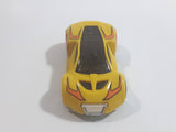 2009 Hot Wheels Track Stars Ultra Rage Yellow Plastic Body Die Cast Toy Car Vehicle