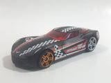 2012 Hot Wheels Thrill Racers - City Stunt 2009 Corvette StingRay Concept Flat Black Die Cast Toy Car Vehicle