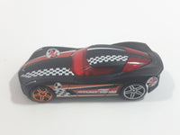 2012 Hot Wheels Thrill Racers - City Stunt 2009 Corvette StingRay Concept Flat Black Die Cast Toy Car Vehicle