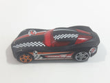 2012 Hot Wheels Thrill Racers - City Stunt 2009 Corvette StingRay Concept Flat Black Die Cast Toy Car Vehicle