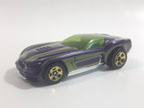 2009 Hot Wheels HW Designs Pony-Up Metallic Purple Die Cast Toy Car Vehicle