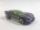 2009 Hot Wheels HW Designs Pony-Up Metallic Purple Die Cast Toy Car Vehicle