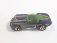 2009 Hot Wheels HW Designs Pony-Up Metallic Purple Die Cast Toy Car Vehicle