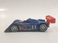 2010 Hot Wheels HW Racing Riley and Scott Mk III Pearl Blue Die Cast Toy Race Car Vehicle