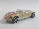 2009 Hot Wheels Avant Garde Metallic Gold Die Cast Toy Car Vehicle