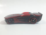 2009 Hot Wheels Track Stars Solar Reflex Black and Red Die Cast Toy Car Vehicle