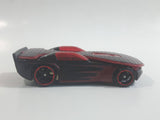 2009 Hot Wheels Track Stars Solar Reflex Black and Red Die Cast Toy Car Vehicle