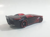 2009 Hot Wheels Track Stars Solar Reflex Black and Red Die Cast Toy Car Vehicle