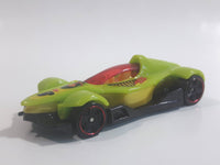 2012 Hot Wheels Code Cars Formula Street Lime Green Yellow and Black Die Cast Toy Race Car Vehicle