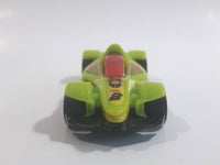 2012 Hot Wheels Code Cars Formula Street Lime Green Yellow and Black Die Cast Toy Race Car Vehicle