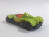 2012 Hot Wheels Code Cars Formula Street Lime Green Yellow and Black Die Cast Toy Race Car Vehicle