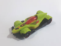 2012 Hot Wheels Code Cars Formula Street Lime Green Yellow and Black Die Cast Toy Race Car Vehicle