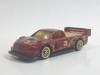 2011 Hot Wheels Thrill Racers Volcano Pikes Peak Tacoma Truck Metallic Red Die Cast Toy Race Car Vehicle