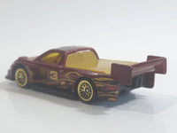 2011 Hot Wheels Thrill Racers Volcano Pikes Peak Tacoma Truck Metallic Red Die Cast Toy Race Car Vehicle