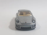 2010 Hot Wheels Porsche 911 GT2 Silver Grey Die Cast Toy Race Car Vehicle