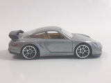 2010 Hot Wheels Porsche 911 GT2 Silver Grey Die Cast Toy Race Car Vehicle