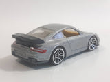 2010 Hot Wheels Porsche 911 GT2 Silver Grey Die Cast Toy Race Car Vehicle