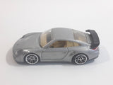 2010 Hot Wheels Porsche 911 GT2 Silver Grey Die Cast Toy Race Car Vehicle