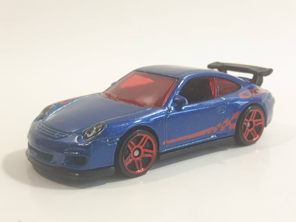 2011 Hot Wheels Porsche 911 GT3 RS Metalflake Dark Blue Die Cast Toy Car Vehicle