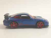 2011 Hot Wheels Porsche 911 GT3 RS Metalflake Dark Blue Die Cast Toy Car Vehicle