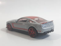 2012 Hot Wheels Mustang Boss 302 Laguna Seca Metallic Grey Die Cast Toy Car Vehicle